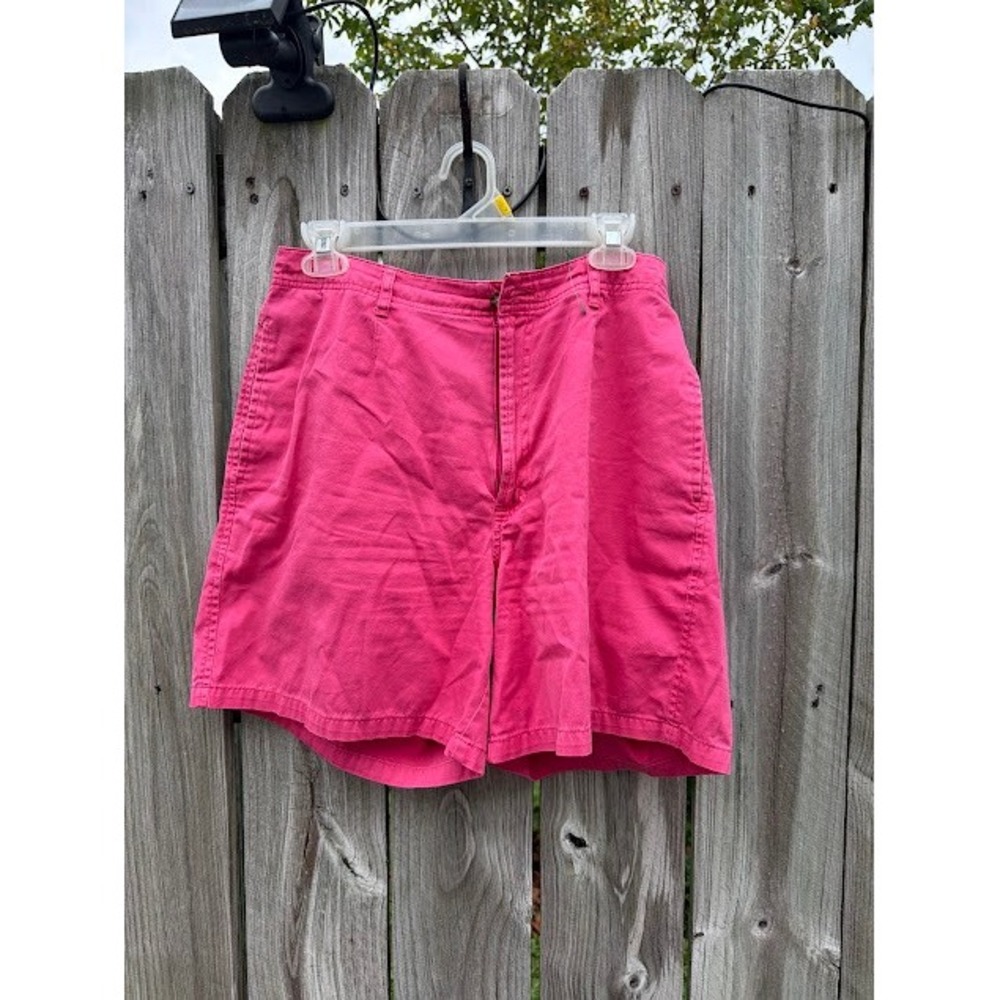 Gorpcore Retro L.L. Bean Shorts 10 Pink High Waisted Cotton Twill Chino Outdoor
